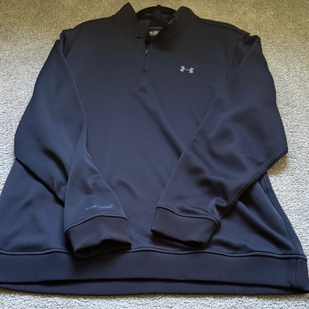 Under Armour Black 1/4 Zip Athletic Pullover